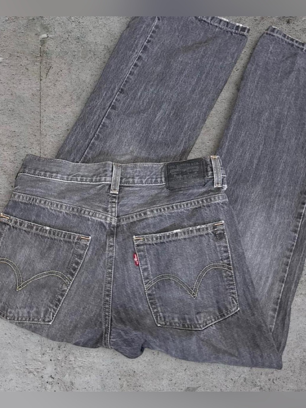 Levi's Grey Bootcut Straight-Leg Jeans